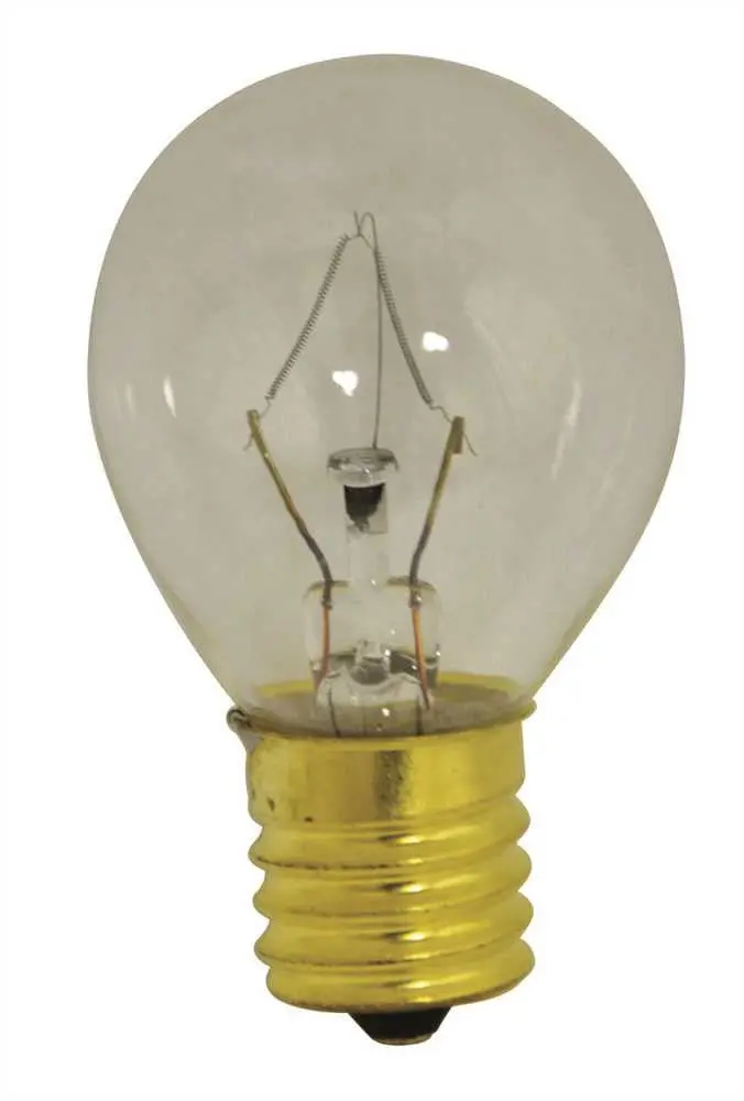 Satco Incandescent Appliance Lamp S11, 40 Watt, Intermediate Base, Clear, 1,500 Average Rated Hours, 20 Per Box 1
