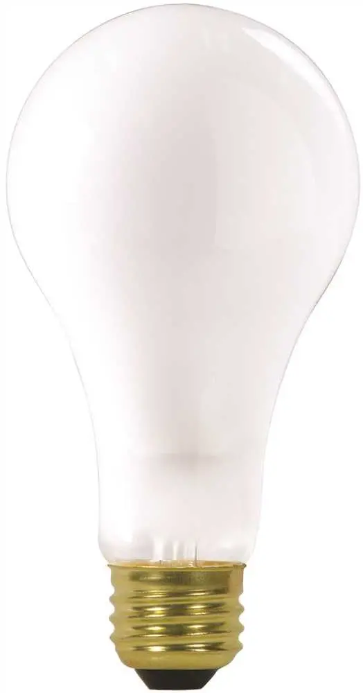 Satco Incandescent Lamp A23 200 Watt, 120 Volt, Medium Base, Frost, 2,500 Average Rated Hours 1