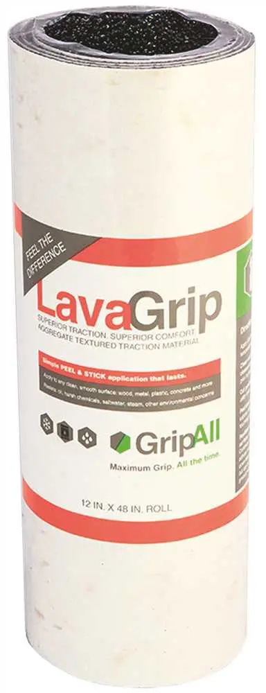 Gripall&Trade; Lavagrip&Reg; Traction Control Roll, Black, 12X48 In. 1
