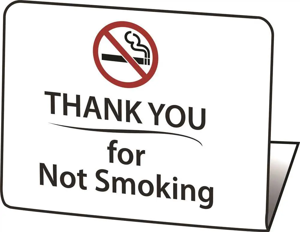 Hy-Ko Products&Reg; "Thank You For Not Smoking" Easel, 50 Per Pack 1