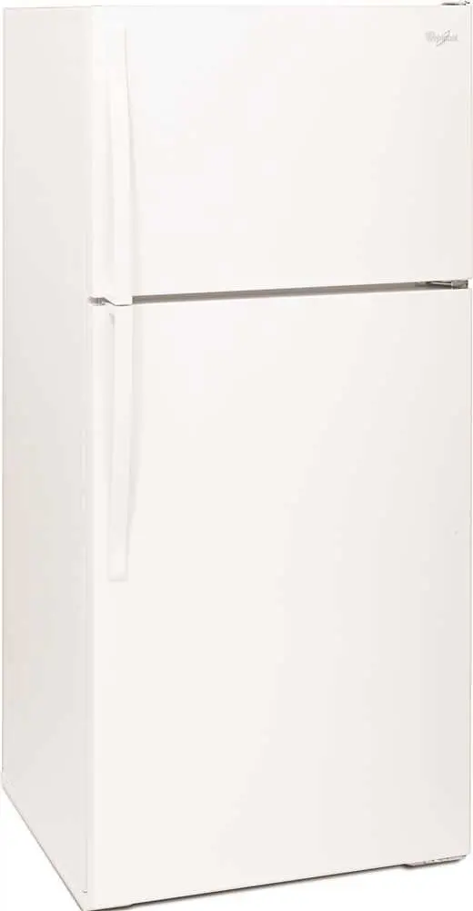 Whirlpool&Reg; 14.3 Cu. Ft. Top-Freezer Refrigerator, White, Reversible Door 1