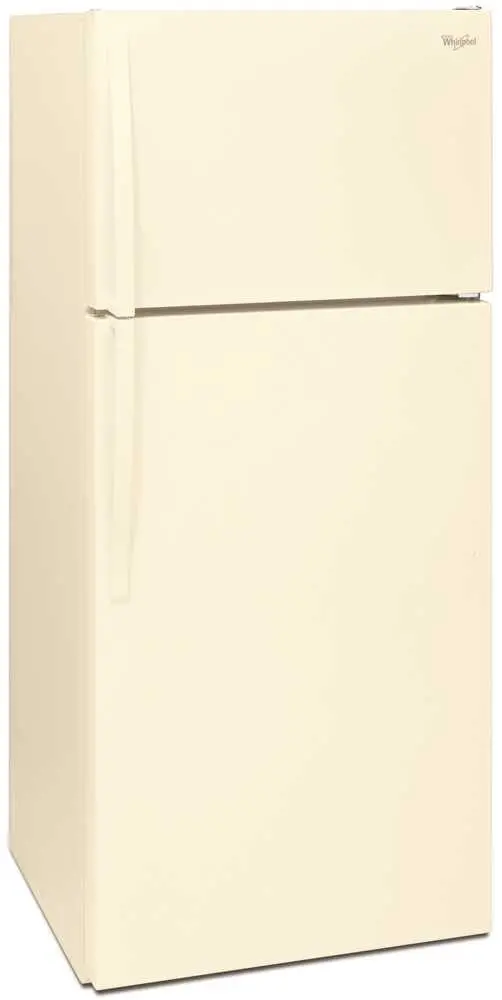 Whirlpool&Reg; 16 Cu. Ft. Top-Freezer Refrigerator, Bisque, Reversible Door 1