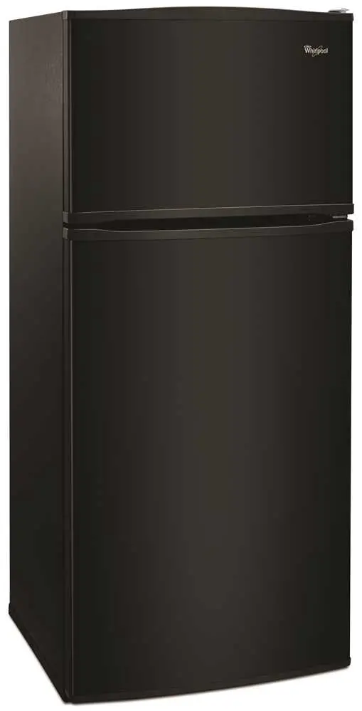 Whirlpool&Reg; 16 Cu. Ft. Top-Freezer Refrigerator, Black, Reversible Door 1