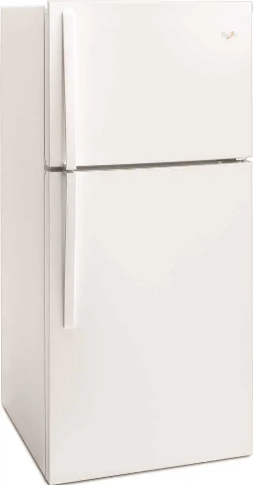 Whirlpool&Reg; 19 Cu. Ft. Top-Freezer Refrigerator, White, Reversible Door 1