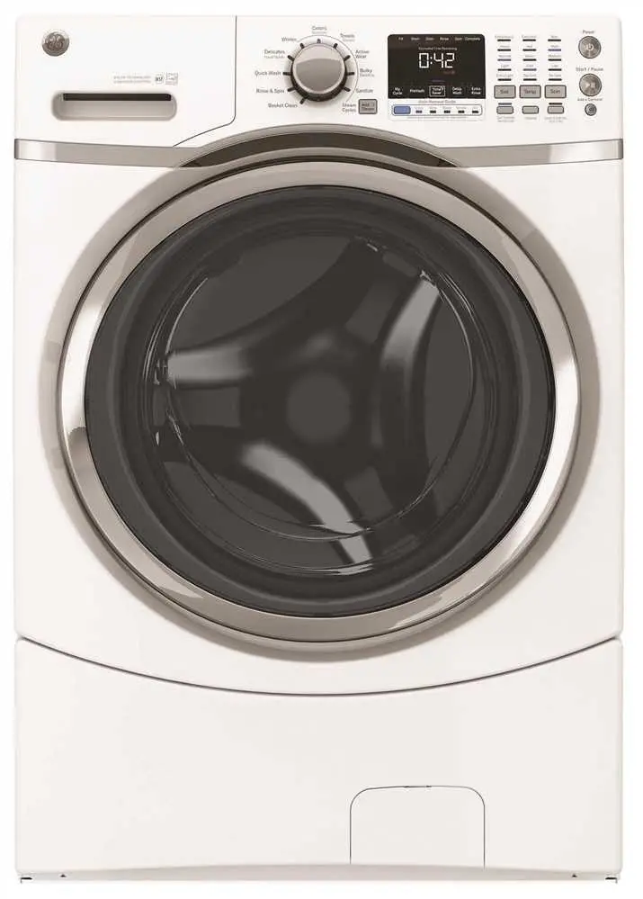 Ge&Reg; 4.3 Cu. Ft. Front Load Washing Machine, White, 9 Wash Cycles 1
