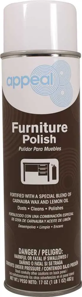 Appeal&Reg; Furniture Polish, White, Lemon Scent, 20 Oz. 1