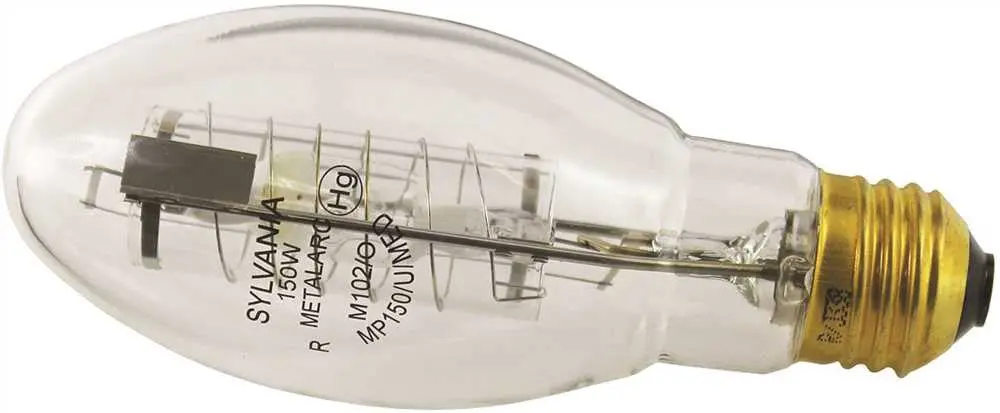 Sylvania Metalarc&Reg; Pro-Tech&Reg; Metal Halide Lamp E17, 150 Watt, 95 Volt, Medium Base, Clear, Universal Burn, 20 Per Case 1