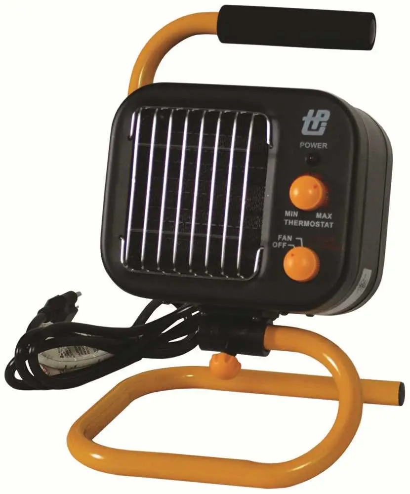 Tpi Ceramic Fan-Forced Portable Heater, 11-1-4 X 10 X 7 In., 5,120 Btu, 120 Volts, 12.5-7.1 Amps 1