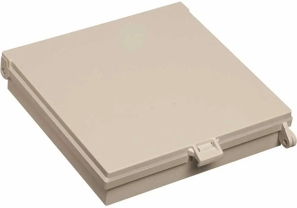 Arlington Exterior Keypad Enclosure With White Cover, 7-1-2 X 7-1-2 X 1-1-2 In., White 1