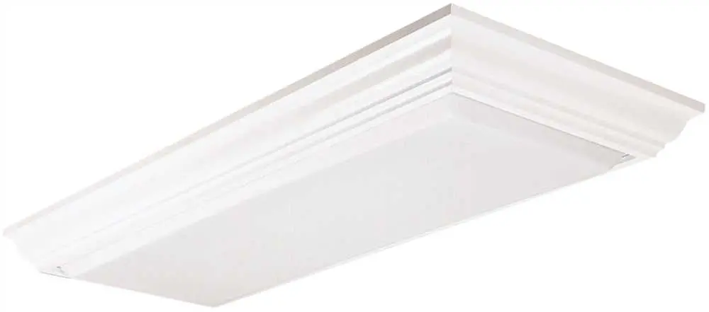 Lithonia Lighting&Reg; Cambridge Linear Fluorescent Flush-Mounted Ceiling Light Fixture, White, 1-1-2X4 Ft., Uses 4 32-Watt Lamps 1