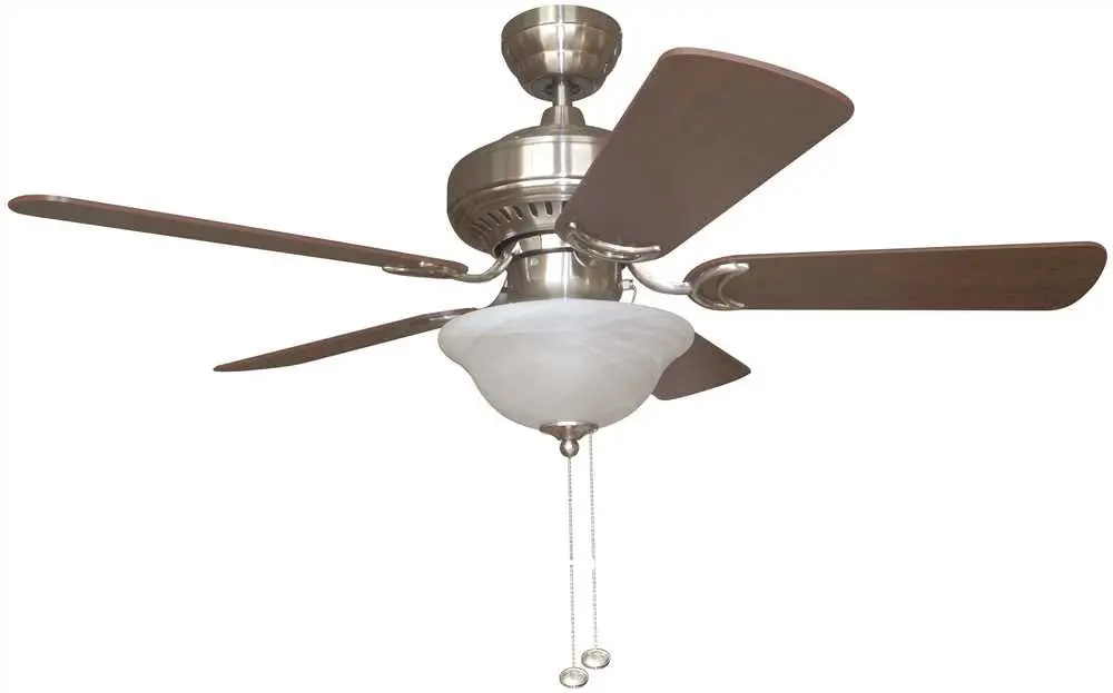 Bala&Reg; 42 In. Brushed Nickel Dual-Mount Ceiling Fan With Bowl Light Kit* 1