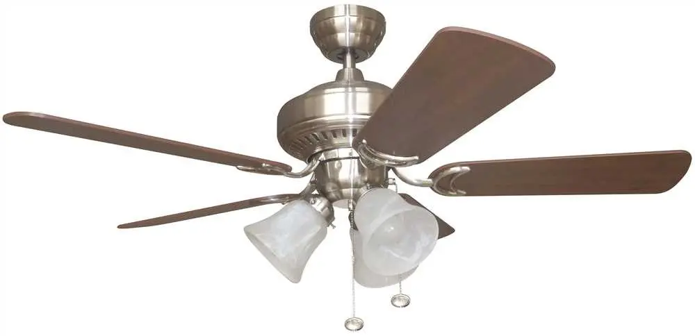 Bala&Reg; 42 In. Brushed Nickel Dual-Mount Ceiling Fan With 3 Tulip Light Kit* 1