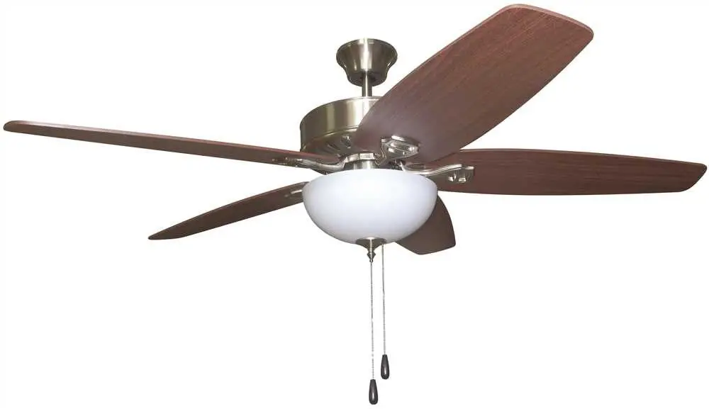 Bala&Reg; 52 In. Brushed Nickel Dual-Mount Ceiling Fan With Bowl Light Kit* 1