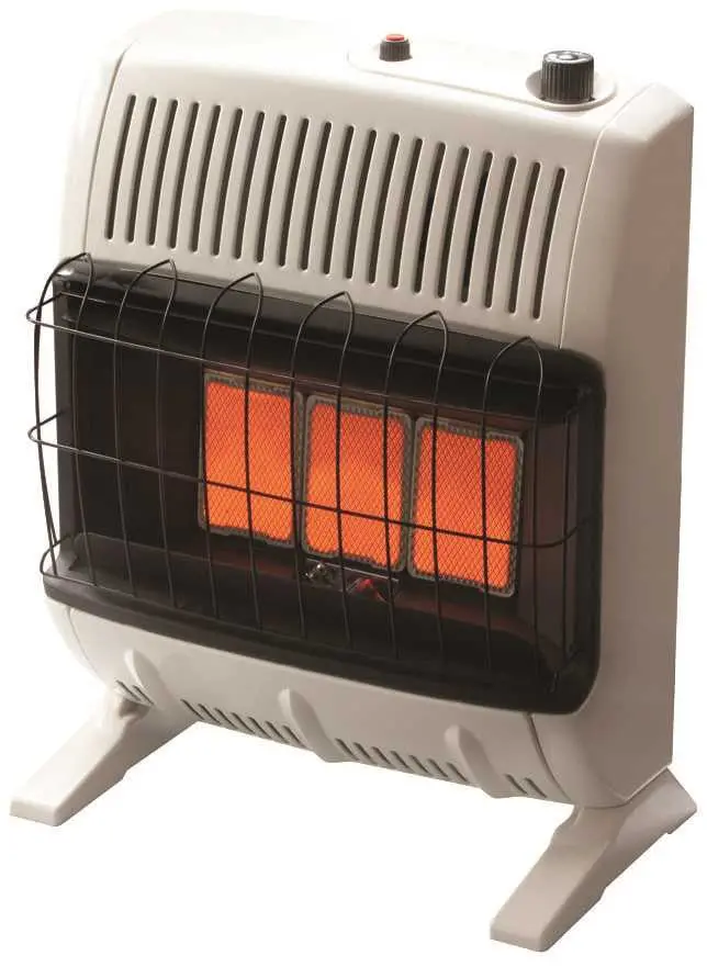 Heatstar Vent-Free Infrared Thermostat Control Natural Gas Heater, Off-White, 20K Btu* 1