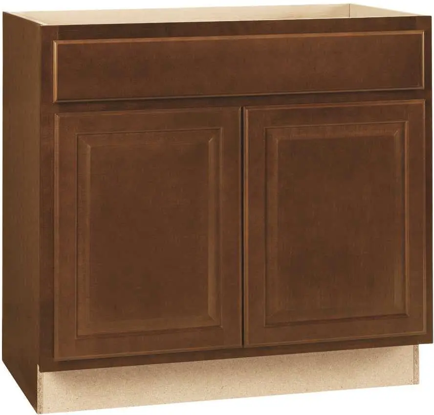 Rsi Home Products Hamilton Base Cabinet, Fully Assembled, Raised Panel, Cafe, 36X34-1-2X24 In. 1