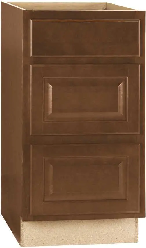 Rsi Home Products Hamilton Drawer Base Cabinet, Fully Assembled, Raised Panel, Cafe, 18X34-1-2X24 In. 1