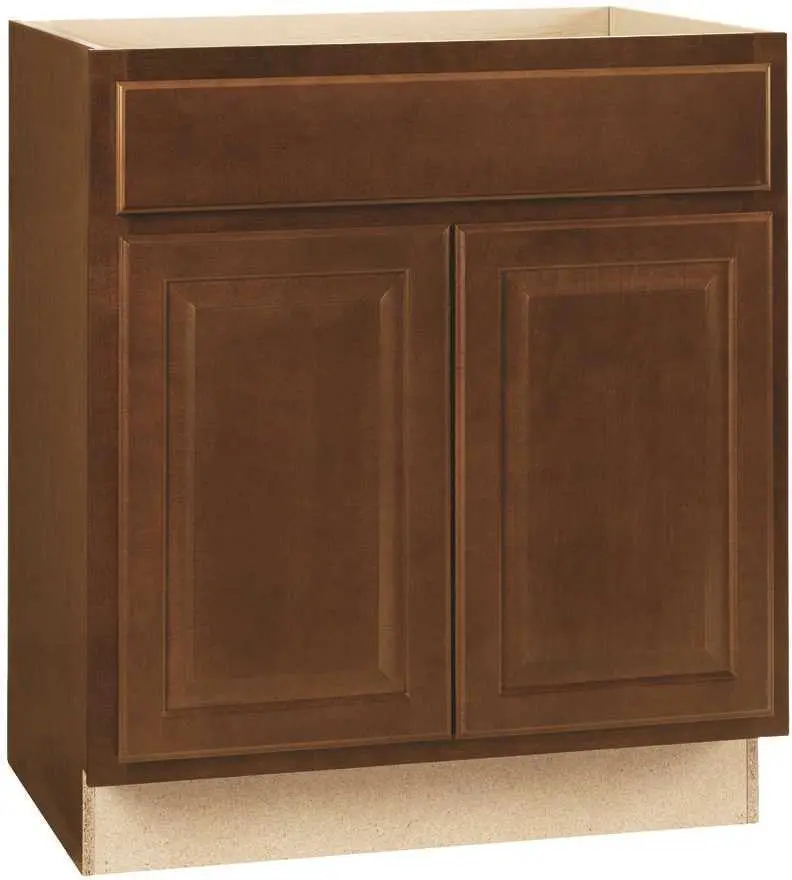 Rsi Home Products Hamilton Sink Base Cabinet, Fully Assembled, Raised Panel, Cafe, 30X34-1-2X24 In. 1