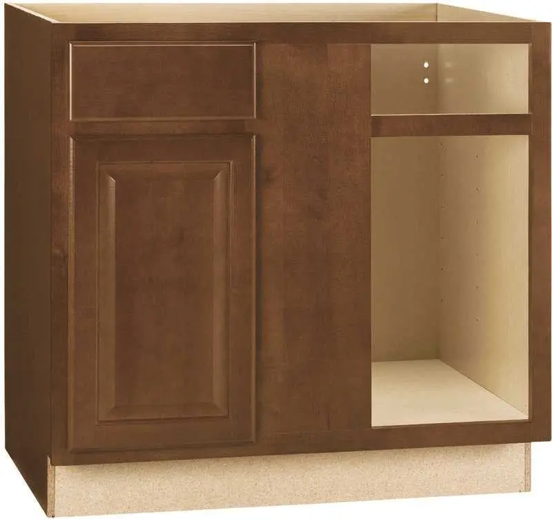 Rsi Home Products Hamilton Blind Base Corner Cabinet, Fully Assembled, Raised Panel, Cafe, 36X34-1-2X24 In. 1