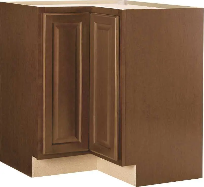 Rsi Home Products Hamilton Base Cabinet, Fully Assembled, Raised Panel, Cafe, With Lazy Susan, 36X34-1-2X24 In. 1