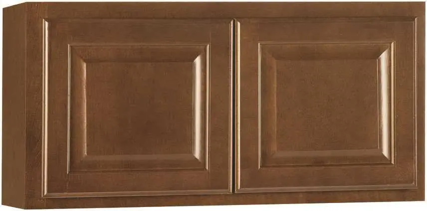 Rsi Home Products Hamilton Kitchen Wall Bridge Cabinet, Fully Assembled, Raised Panel, Cafe, 30X15x12 In. 1