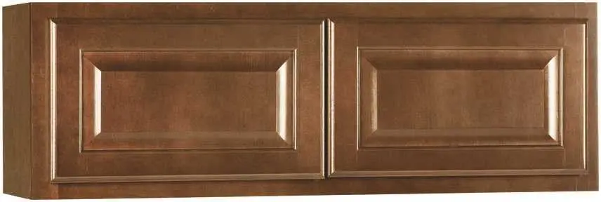 Rsi Home Products Hamilton Kitchen Wall Bridge Cabinet, Fully Assembled, Raised Panel, Cafe, 36X12x12 In. 1
