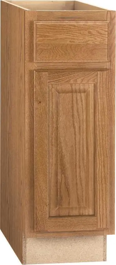 Rsi Home Products Hamilton Base Cabinet, Fully Assembled, Raised Panel, Oak, 12X34-1-2X24 In. 1