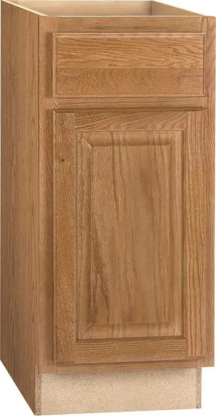 Rsi Home Products Hamilton Base Cabinet, Fully Assembled, Raised Panel, Oak, 15X34-1-2X24 In. 1