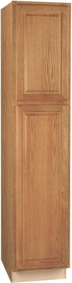 Rsi Home Products Hamilton Pantry, Fully Assembled, Raised Panel, Oak, 18X84x24 In. 1