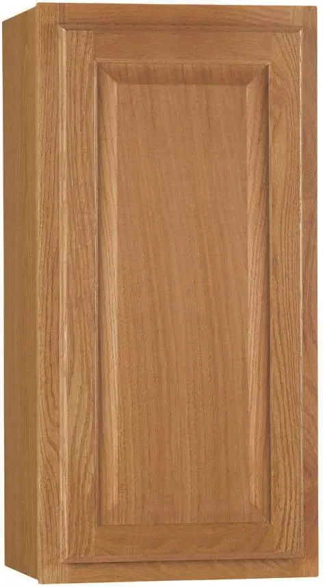 Rsi Home Products Hamilton Kitchen Wall Cabinet, Fully Assembled, Raised Panel, Oak, 15X30x12 In. 1
