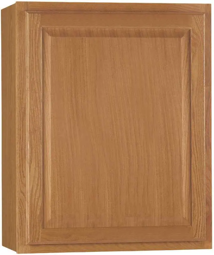 Rsi Home Products Hamilton Kitchen Wall Cabinet, Fully Assembled, Raised Panel, Oak, 24X30x12 In. 1