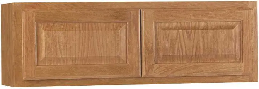 Rsi Home Products Hamilton Kitchen Wall Bridge Cabinet, Fully Assembled, Raised Panel, Oak, 36X12x12 In. 1