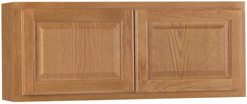 Rsi Home Products Hamilton Kitchen Wall Bridge Cabinet, Fully Assembled, Raised Panel, Oak, 36X15x12 In. 1