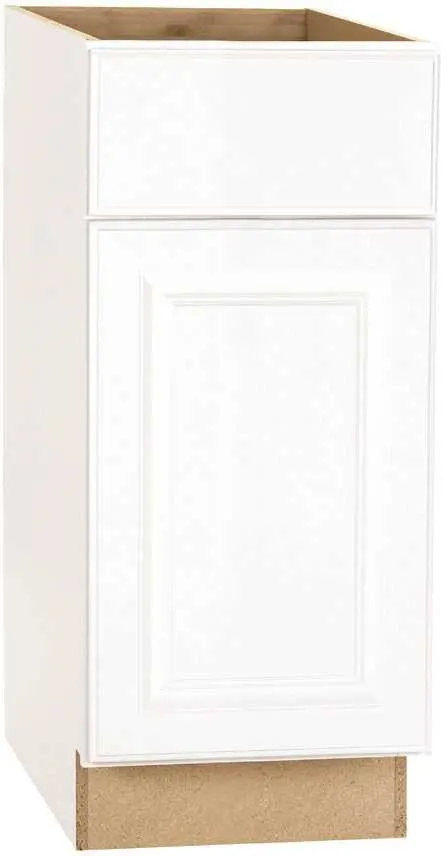 Rsi Home Products Hamilton Base Cabinet, Fully Assembled, Raised Panel, White, 15X34-1-2X24 In. 1