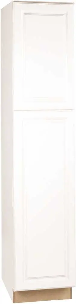 Rsi Home Products Pantry, Fully Assembled, Raised Panel, White, 18X84x24 In. 1