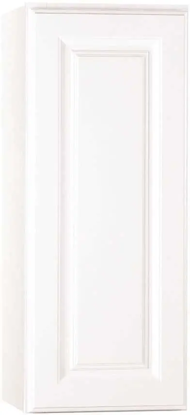 Rsi Home Products Kitchen Wall Cabinet, Fully Assembled, Raised Panel, White, 12X30x12 In. 1