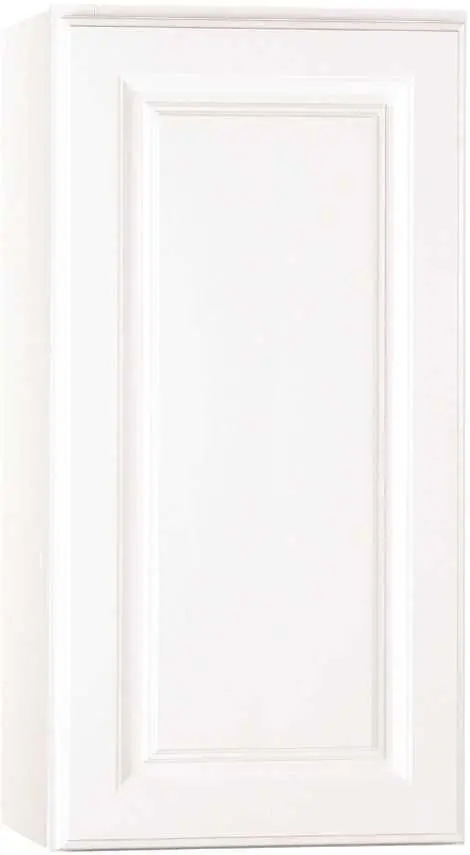 Rsi Home Products Kitchen Wall Cabinet, Fully Assembled, Raised Panel, White, 15X30x12 In. 1