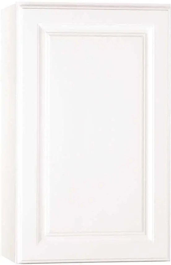Rsi Home Products Kitchen Wall Cabinet, Fully Assembled, Raised Panel, White, 18X30x12 In. 1