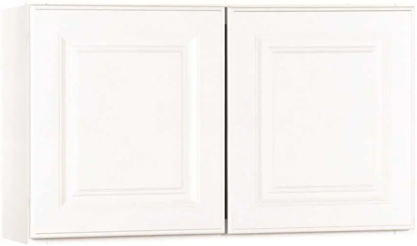 Rsi Home Products Kitchen Wall Bridge Cabinet, Fully Assembled, Raised Panel, White, 30X18x12 In. 1
