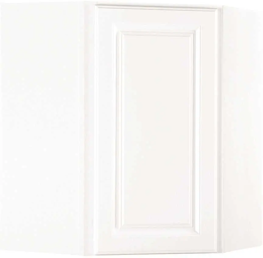 Rsi Home Products Kitchen Corner Wall Cabinet, Fully Assembled, Raised Panel, White, 24X30x12 In. 1