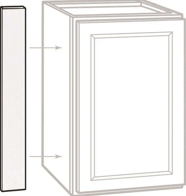 Rsi Home Products Wall Filler, White, 3X30 In. 1