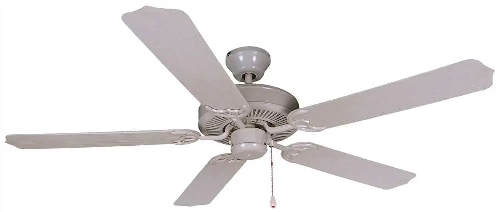 Royal Cove 5-Blade Dual-Mount Outdoor Ceiling Fan, White, 52 In. 1
