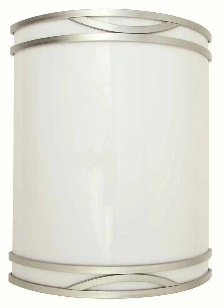 Monument&Reg; Wall Sconce, White, 8-1-2 X 10-5-8 In., 1 18-Watt G24q-2 Base Bulb Included 1