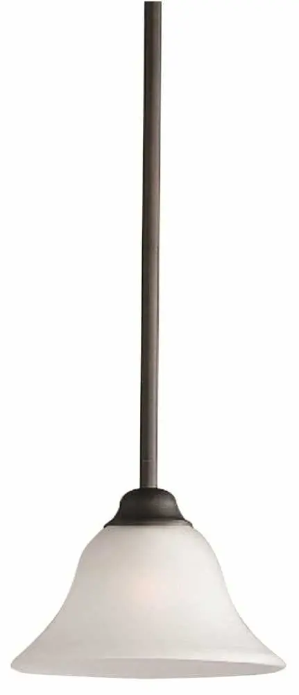 Monument&Reg; Mini-Pendant, Bronze, 7-3-8 X 5-3-4 In., Uses 1 100-Watt Incandescent Medium Base Lamp (Not Included)* 1
