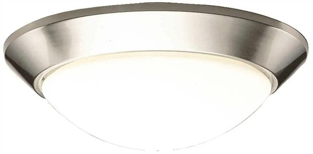 Monument&Reg; Led Flush Mount Ceiling Fixture, Brushed Nickel, 16-1-2 X 5-5-8 In., 22-Watt Led Integrated Panel Array Included 1