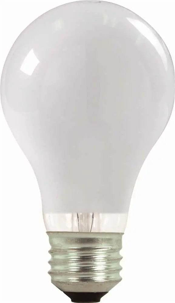 Satco&Reg; Halogen Lamp, A19, 29 Watts, 120 Volts, Medium Base, Soft White, Energy Saving, 2 Per Box 1