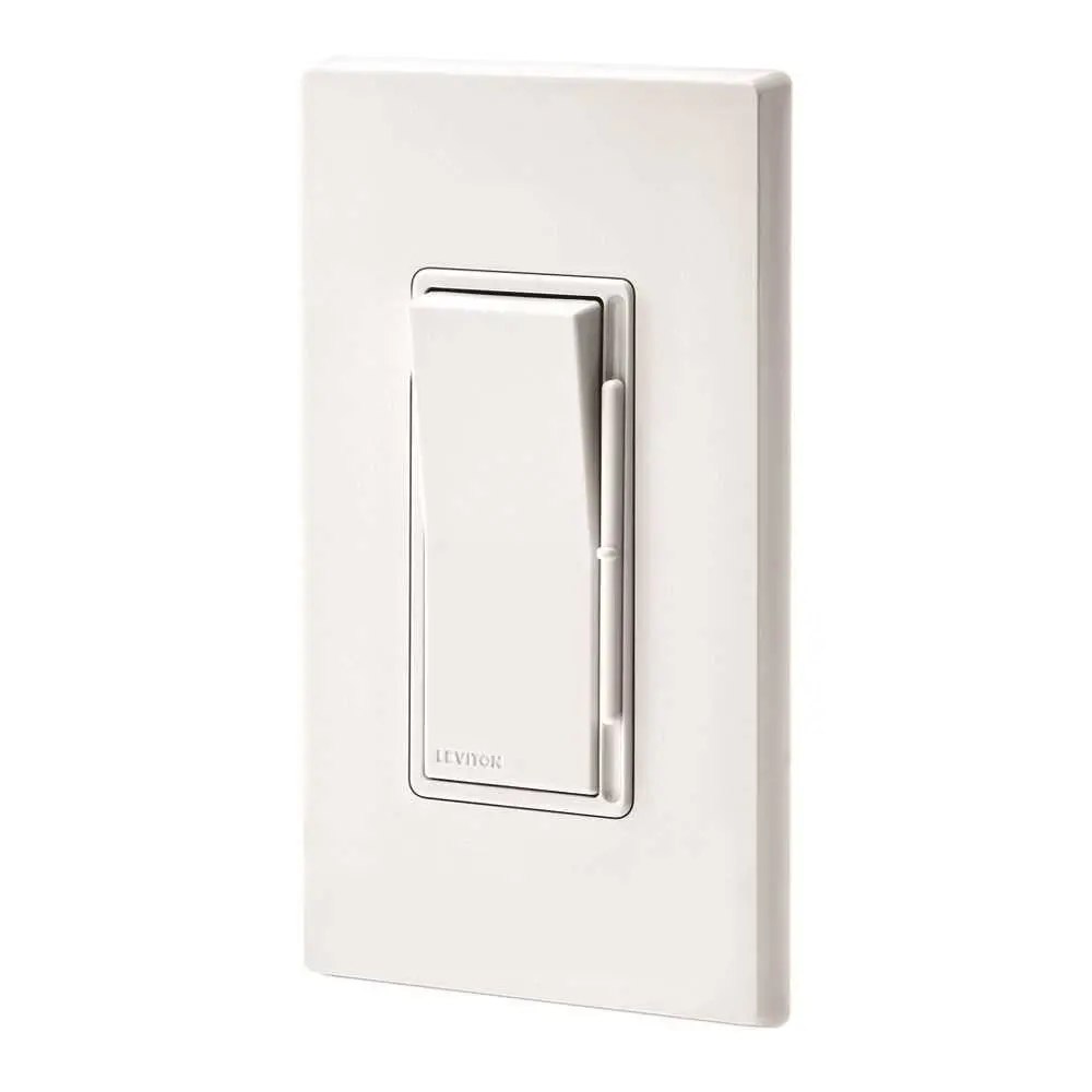 Leviton&Reg; Decora&Reg; 1-Pole & 3-Way Rocker - Slide Fan Control Switch With Color Change Kit, 120 Volts, 1.5 Amps 1