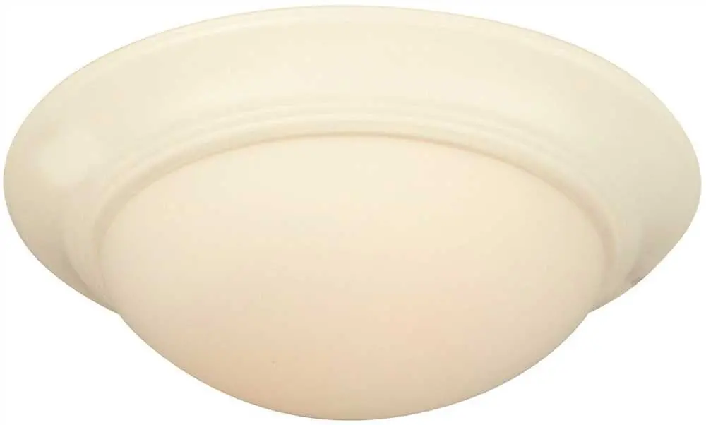 Litex Elegance 2-Light Ceiling Fan Light Kit With Cased White Bowl, White, Uses 13-Watt Compact Fluorescent Lamps* 1
