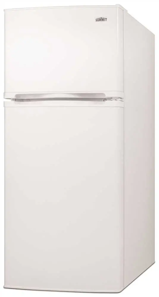 Summit 4.3 Cu. Ft. Top Freezer Refrigerator, White, Reversible Door Swing 1