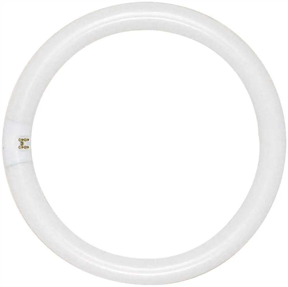 Satco&Reg; Compact Fluorescent Lamp T9, Circline, 4100K, 62 Cri, 4-Pin Base, 12 In. Diameter, 32 Watts, 12 Per Case 1