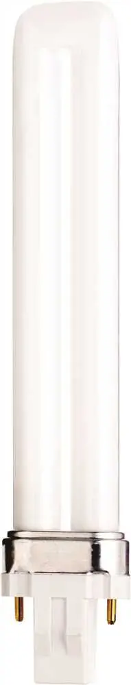 Satco&Reg; Pl Type Compact Fluorescent Lamp, T4, Dual Tube, 13 Watts, 2700K, 82 Cri, Gx23 Base 1